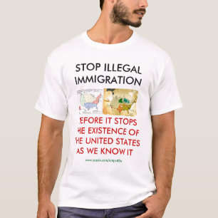 STOP ILLEGALE IMMIGRATIE T-SHIRT