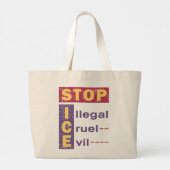 Stop illegale wrede ICE-Canvas tas (Achterkant)