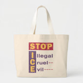 Stop illegale wrede ICE-Canvas tas (Voorkant)