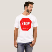 Stop in de naam van de liefde t-shirt (Voorkant volledig)