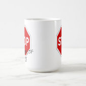 Stop in de Naam van de Mok van de Koffie van de L (Center)