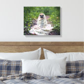 Stop in een deken canvas afdruk (Insitu (Slaapkamer))