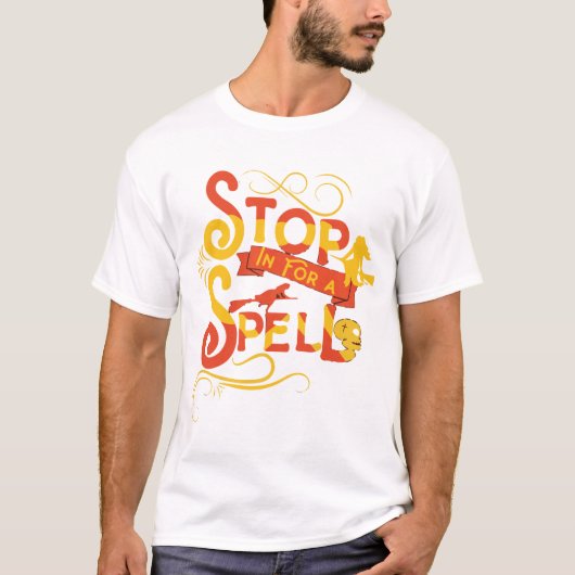 Stop In For A Spell Halloween T-Shirt (Voorkant)