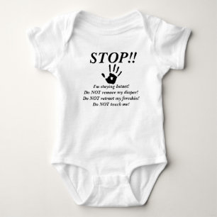 Stop! intact blijven romper