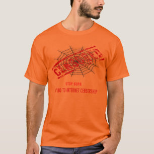 Stop internetcensuur t-shirt