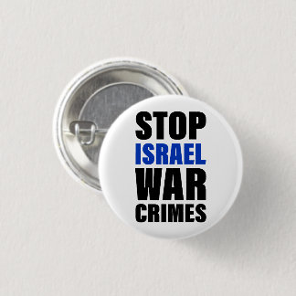 Stop Israël Oorlogsmisdaden | Vrij Palestina | Vet Ronde Button 3,2 Cm