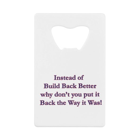 Stop-it-back Creditkaart Flessenopener (Voorkant)