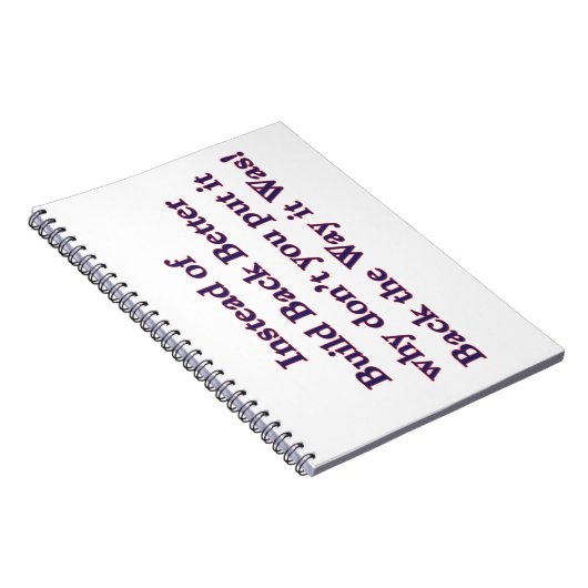 Stop-it-back Notitieboek (Rechterzijde)