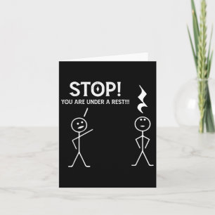 Stop je bent onder een rust grappige muzikant muzi kaart