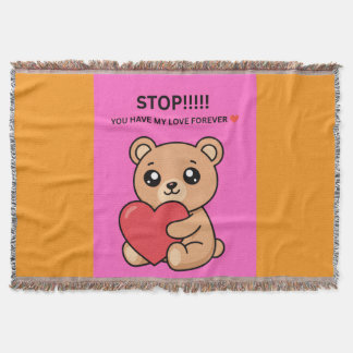 STOP!!!!! JE HEBT MIJN LIEFDE VOOR ALTIJD ❤️ DEKEN