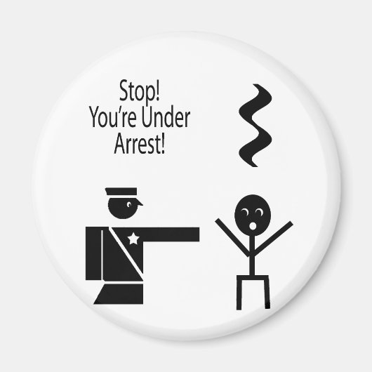 stop je leven onder humor 2 magneet (Voorkant)