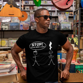 Stop je onder een Humor van de politie. T-shirt