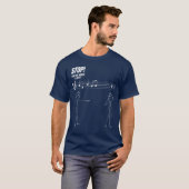 Stop Je Staat Onder Een Rustige Grappige Stickman T-shirt (Voorkant volledig)