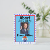 Stop John Thune-postkaart Briefkaart (Staand voorkant)