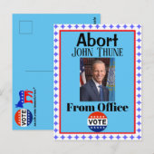 Stop John Thune-postkaart Briefkaart (Voorkant / Achterkant)