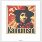 Stop Kamunism Harris Walz 2024 kameraad Kamala Sticker (Vel)