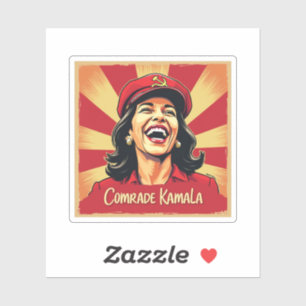 Stop Kamunism Harris Walz 2024 kameraad Kamala Sticker