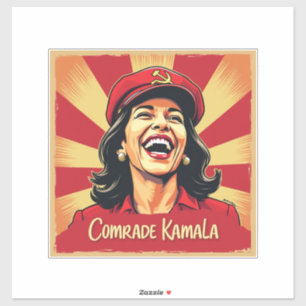 Stop Kamunism Harris Walz 2024 kameraad Kamala Sticker