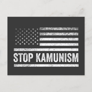 Stop Kamunisme Harris Walz 2024 Genoot Kamala Briefkaart