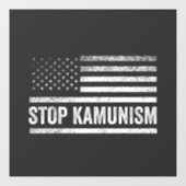 Stop Kamunisme Harris Walz 2024 Genosse Kamala Raamsticker (Vel)