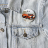 Stop! Katten in achtervolging. Ronde Button 5,7 Cm (In situ)