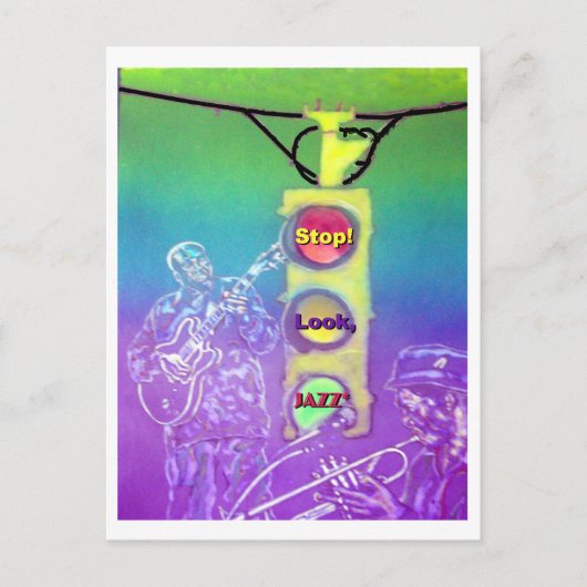 Stop! Kijk. Jazz * Briefkaart (Voorkant)