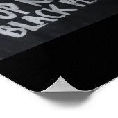 Stop Killin' Black People (verklaring van het prot Poster (Hoek)