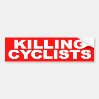 [STOP] Killing Cyclists Bumpersticker