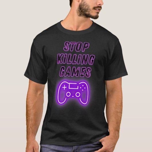 Stop Killing Games Gamer Controller Video Games Ga T-shirt (Voorkant)