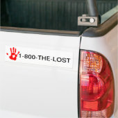 Stop kinderhandel / Mensenhandel 1-800-DE-LOST Bumpersticker (Op Truck)
