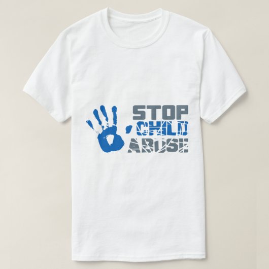 Stop kindermisbruik (2) t-shirt (Design voorkant)