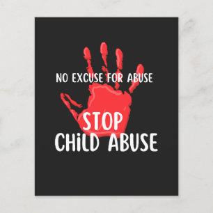 Stop kindermisbruik flyer
