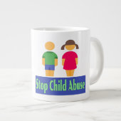 Stop kindermisbruik - Jumbo-Mok Grote Koffiekop (Voorkant rechts)