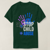 Stop kindermisbruik - kindermisbruik, stoppen met  t-shirt (Design voorkant)