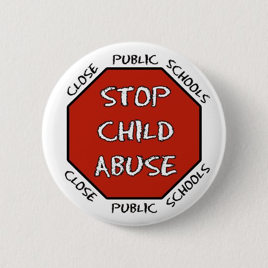 Stop kindermisbruik ronde button 5,7 cm (Voorkant)