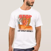 STOP KINDERMISBRUIK, STOP KINDERMISBRUIK!!, STOP T-SHIRT (Voorkant)