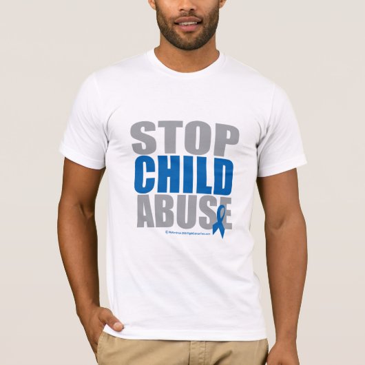 Stop kindermisbruik t-shirt (Voorkant)