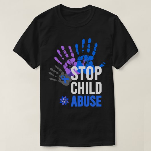 Stop kindermisbruik - Voorlichting over kindermisb T-shirt (Design voorkant)