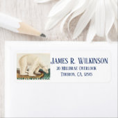 Stop klimaatverandering bedreigd Arctisch Polair B Etiket (Insitu)