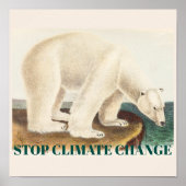 Stop klimaatverandering bedreigd Arctisch Polair B Poster (Voorkant)