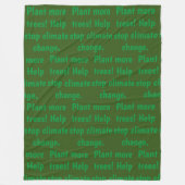 Stop klimaatverandering Blanket Fleece Deken (Voorkant)