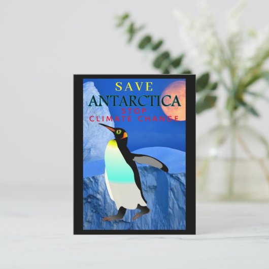 Stop klimaatverandering met de verwarming van Anta Briefkaart (Staand voorkant)