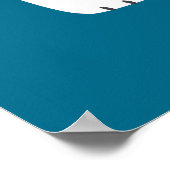 Stop klimaatverandering Polair beer met zwemring Poster (Hoek)