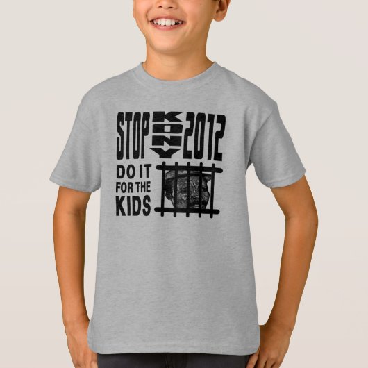 Stop Kony 2012 - Doe het voor de KINDEREN T-shirt (Voorkant)