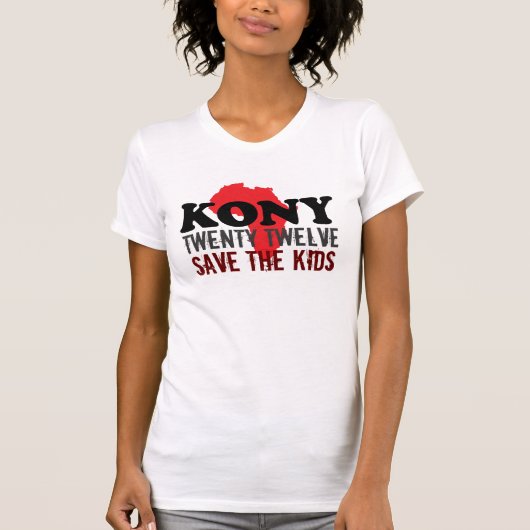 Stop Kony 2012 T Shirten T-shirt (Voorkant)
