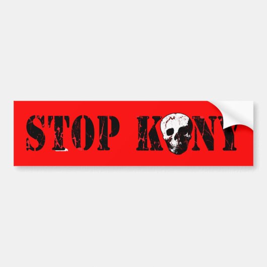 Stop Kony Bumpersticker (Voorkant)