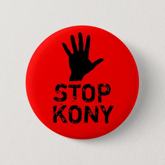 Stop Kony Ronde Button 5,7 Cm (Voorkant)