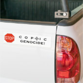 STOP KOPTISCHE GENOCIDE! BUMPERSTICKER (Op Truck)