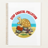 Stop Kustvervuiling Zee Schildpad Milieu Planner (Voorkant)