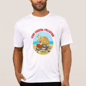Stop Kustvervuiling Zee Schildpad Milieu T-shirt (Voorkant)